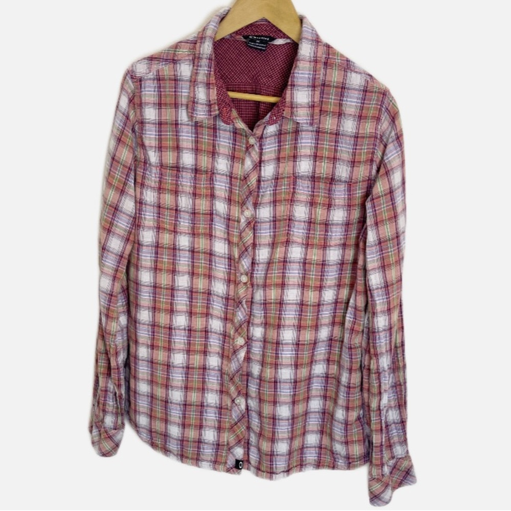 Oakley Cotton Plaid button down shirt XL
